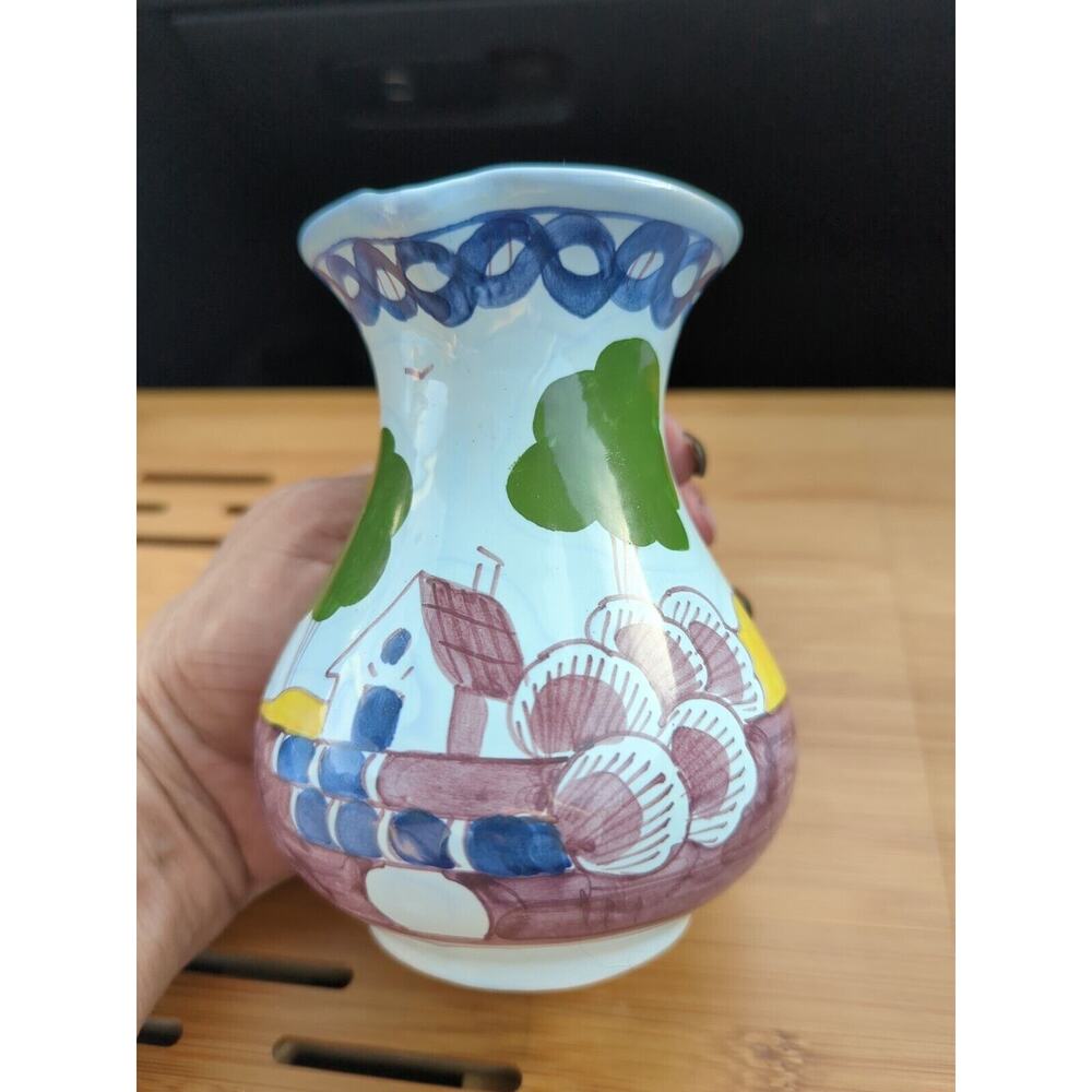 Delft Williamsburg Hand Painted Mini Pitcher/Creamer‎ 4 7/8" Holland